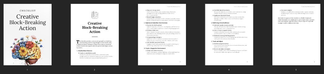 Entrepedia 1748966582097-Creative-Block-Breaking-Action---Checklist