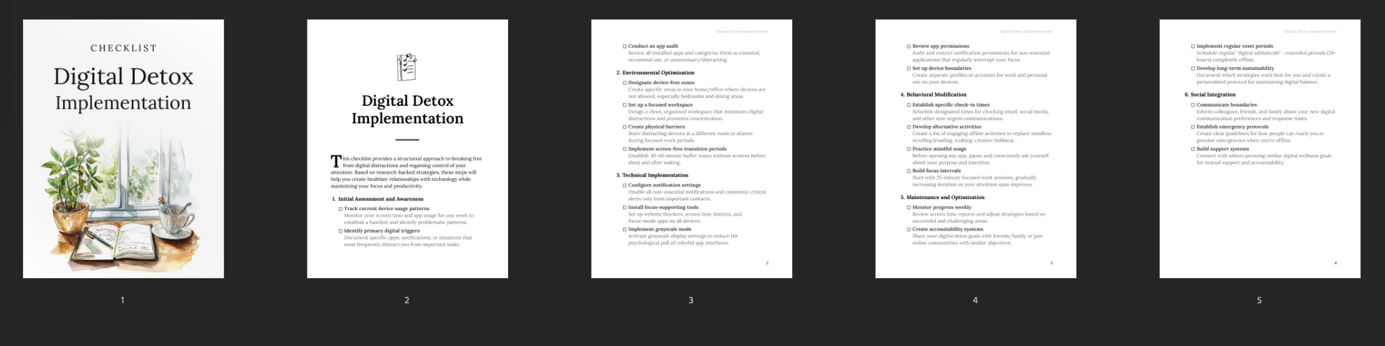 Entrepedia 1745269525045-Digital-Detox-Implementation---Checklist