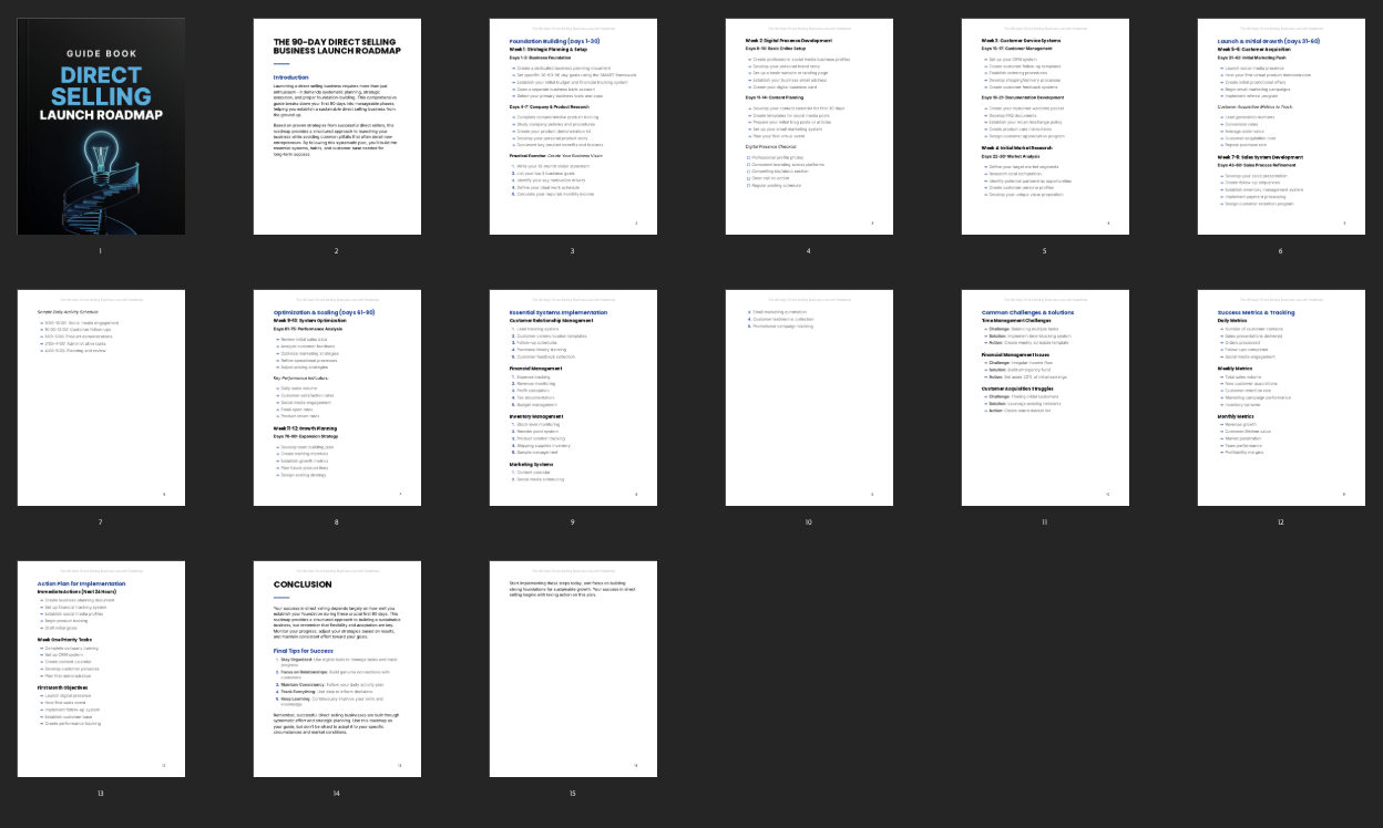 Entrepedia 1745311827977-The-90-Day-Direct-Selling-Business-Launch-Roadmap---Guide