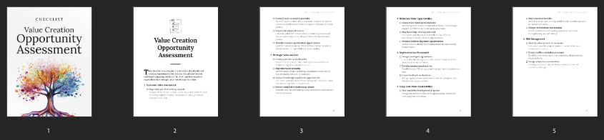 Entrepedia 1750256563172-Value-Creation-Opportunity-Assessment---Checklist